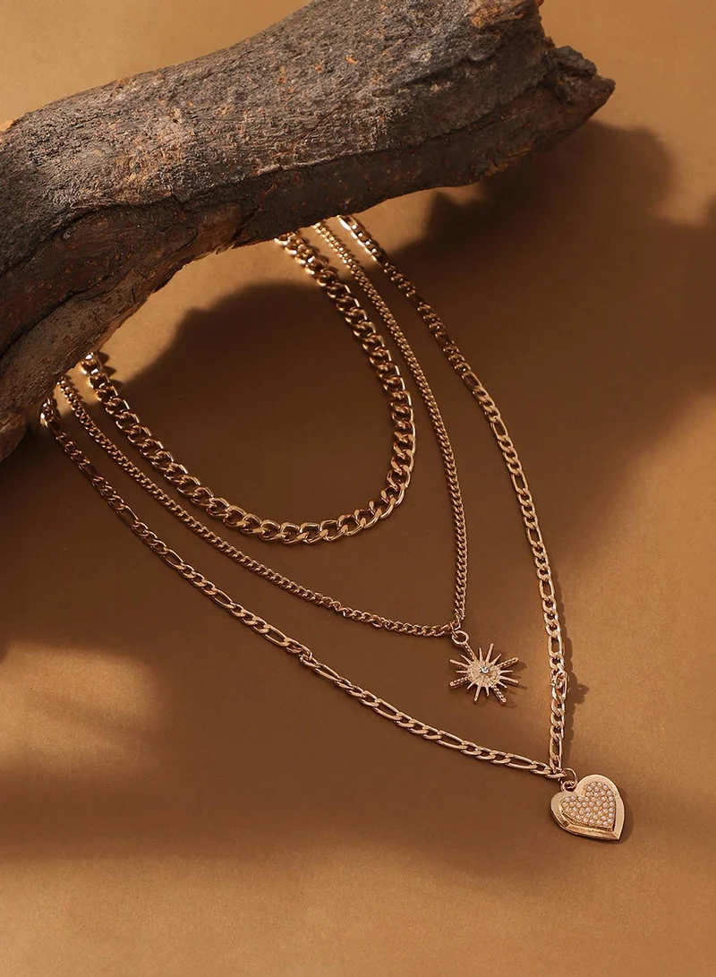 SOHI Pearls Layered Artificial Necklace Jewellery