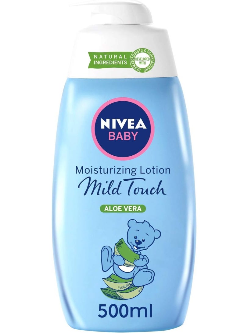 Nivea Baby Lotion Moisturising Mild Touch Aloe Vera 500 ML - Image 1