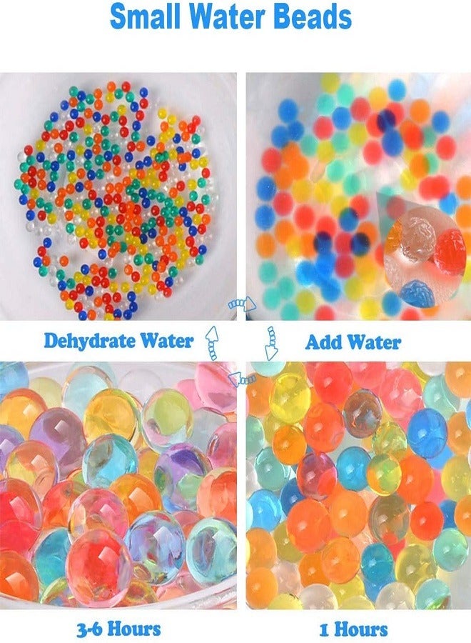 Beads Soft Crystal Water Beads Colorful Paintball Bullets For Water 90 g Toy Pearl Shaped Soil Mud Grow Magic Jelly Balls Non-Toxic Gel Balls 7-8 mm  - Image 2