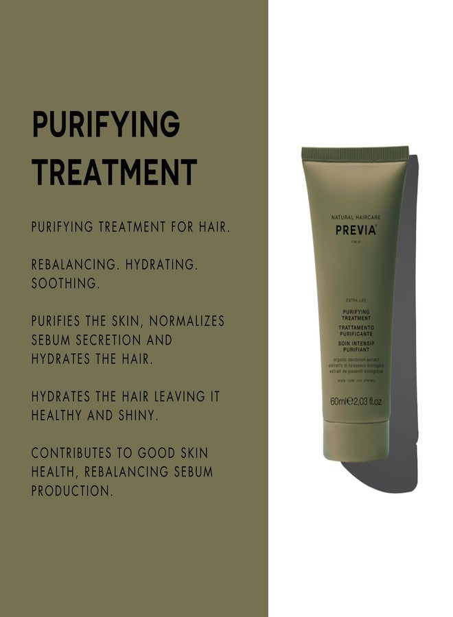 PREVIA Purifying Anti-Dandruff Treatment | Extra Life, The Virtuous Scalp Ritual | Hydrating Scalp Detox-Natural Vegan Treatment for Dandruff Eczema and Sensitive Skin | Organic Paraben Free- 2.03 oz - Image 2