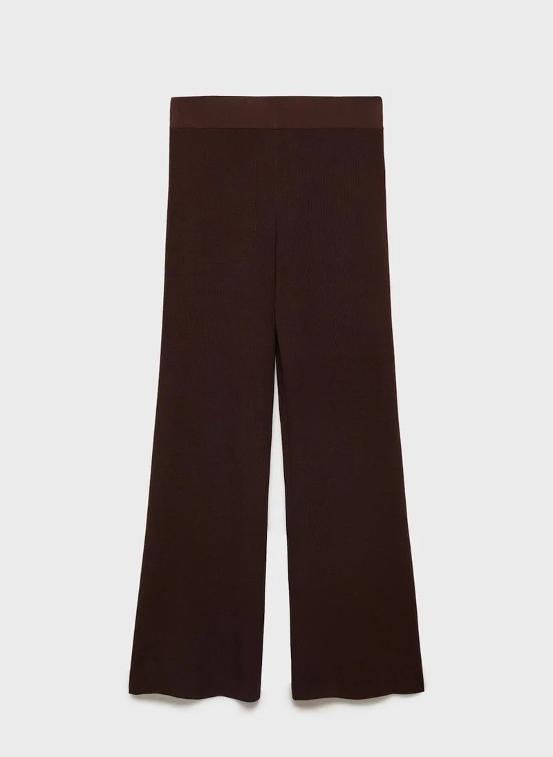 MANGO Straight Knitted Trousers