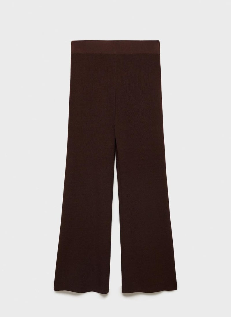 MANGO - Straight Knitted Trousers - Image 1