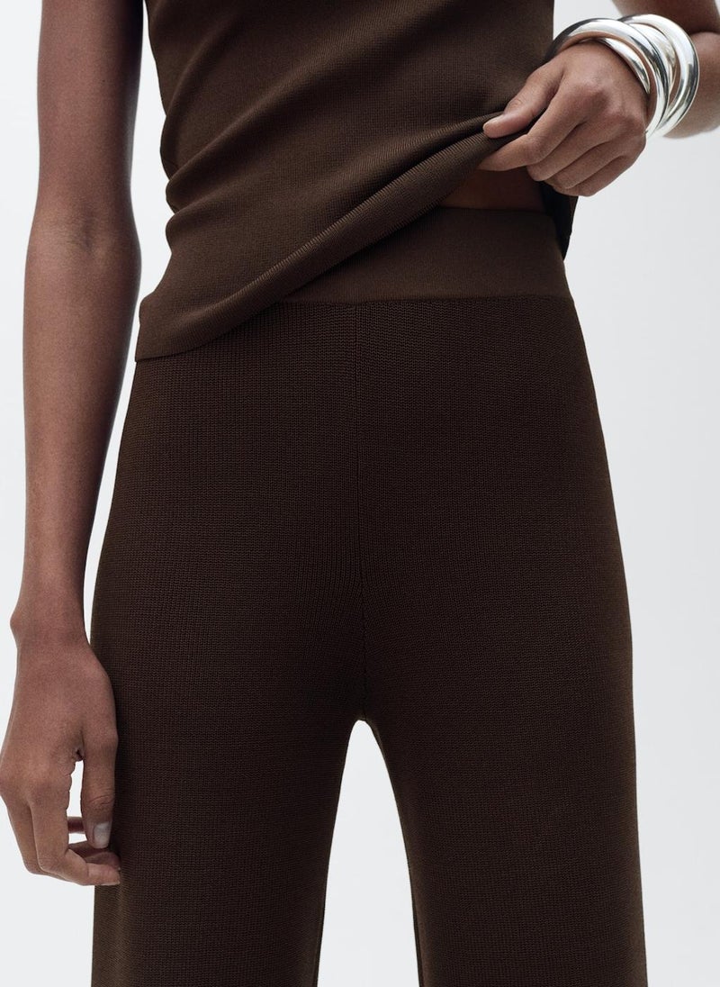 MANGO - Straight Knitted Trousers - Image 1