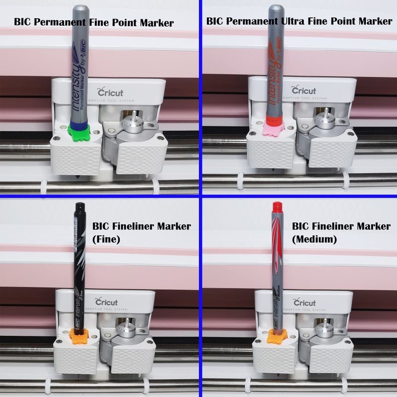 LiangHuLo 8 Packs Pen/Marker Adapter Set Compatible with Cricut (Explore Air,Air 2,Air 3, and Maker,Maker 3),Pen Adapter Compatible with Sharpie/BIC/Crayola - Image 5