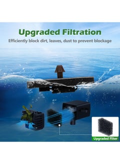 Mademax Solar Fountain Upgraded 2.2W Solar Bird Bath Fountain with 4 Easy Install Nozzle and Fixer Solar Powered Fountain Pump for Bird Bath Garden Pond Pool Fish Tank Outdoor  - Image 5