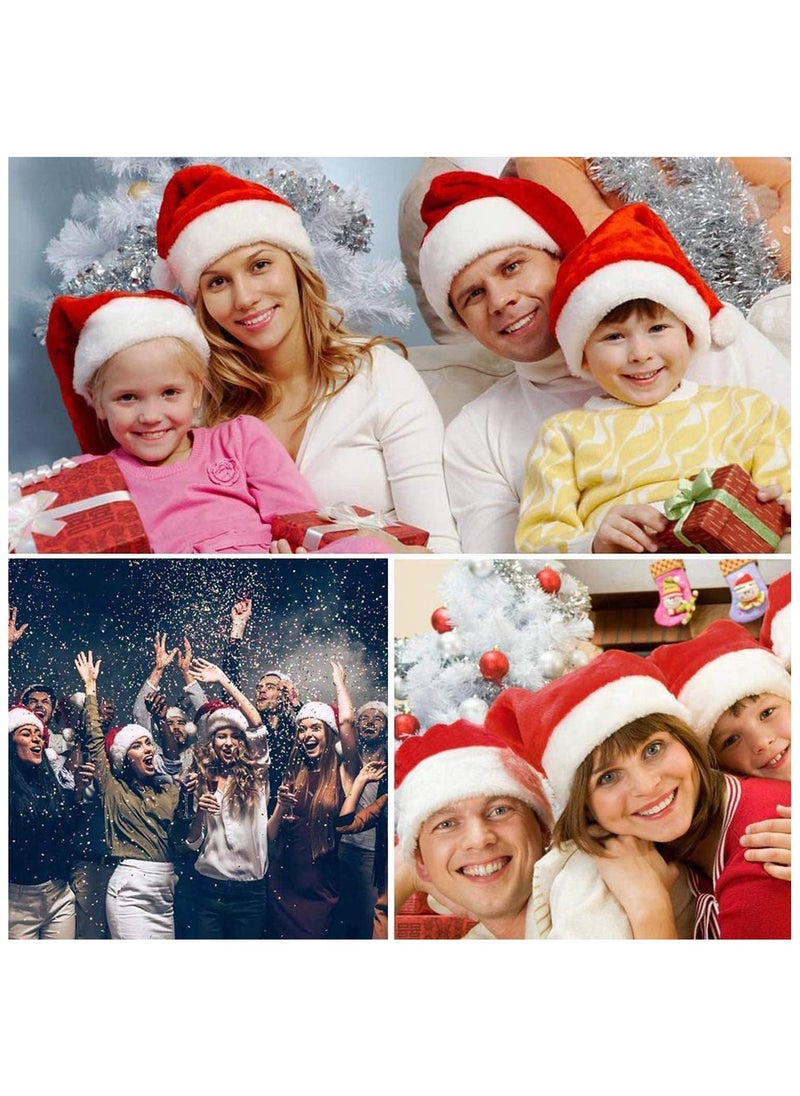 Vitacelli Soft Plush Velvet Christmas Hat  - Image 4