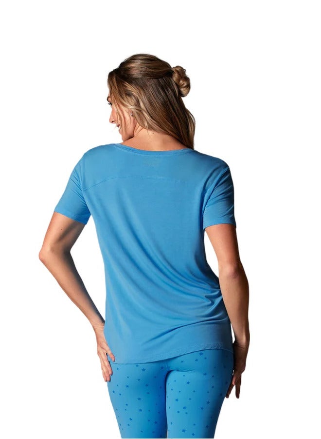 TAVI EVERYDAY V-NECK TEE OCEAN - Image 3