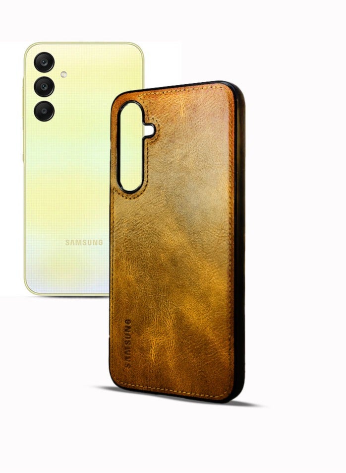 جراب خلفي من الجلد الصلب الفاخر لهاتف Samsung Galaxy A25، جراب خلفي من مادة TPU الصلبة وحماية كاملة متوافقة مع Samsung Galaxy A25 (6.5 بوصة) (هافان) - Image 2