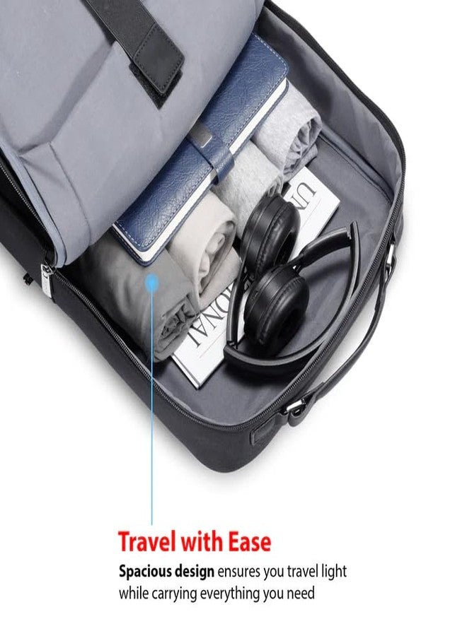SKROSS Davos 16" Luxe Laptop Backpack | Business Travelling Backpacks | Swiss Design, Trolley Strap, Water-Resistant - Image 3