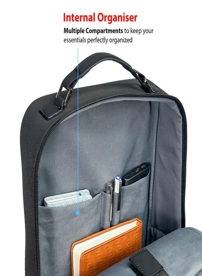 SKROSS Davos 16" Luxe Laptop Backpack | Business Travelling Backpacks | Swiss Design, Trolley Strap, Water-Resistant - Image 4