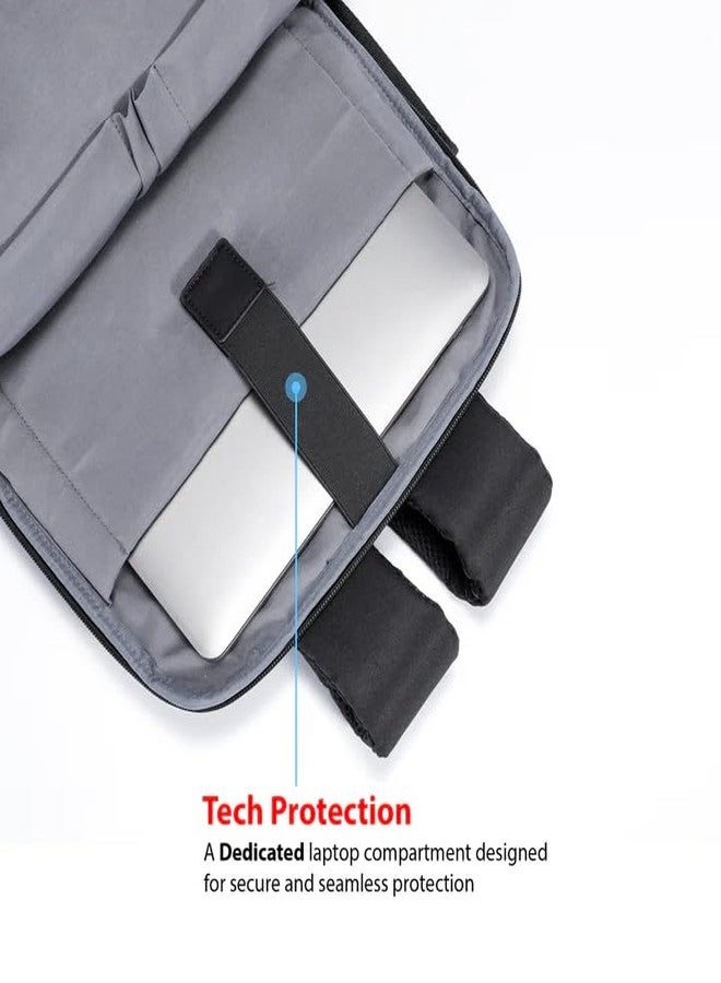 SKROSS Davos 16" Luxe Laptop Backpack | Business Travelling Backpacks | Swiss Design, Trolley Strap, Water-Resistant - Image 5