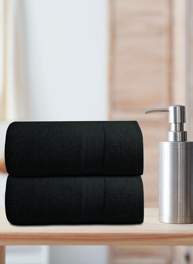 Softolle 100% Cotton Luxury Bath Sheets - Pack of 2 (35" x 70") | Super Soft, Quick-Dry & Highly Absorbent Towels for Bathroom, Home, Spa & Gym (Black) - Image 5