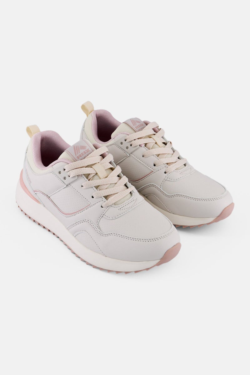 RBX Women Lace Up Outdoor Shoes, Beige  - Image 1