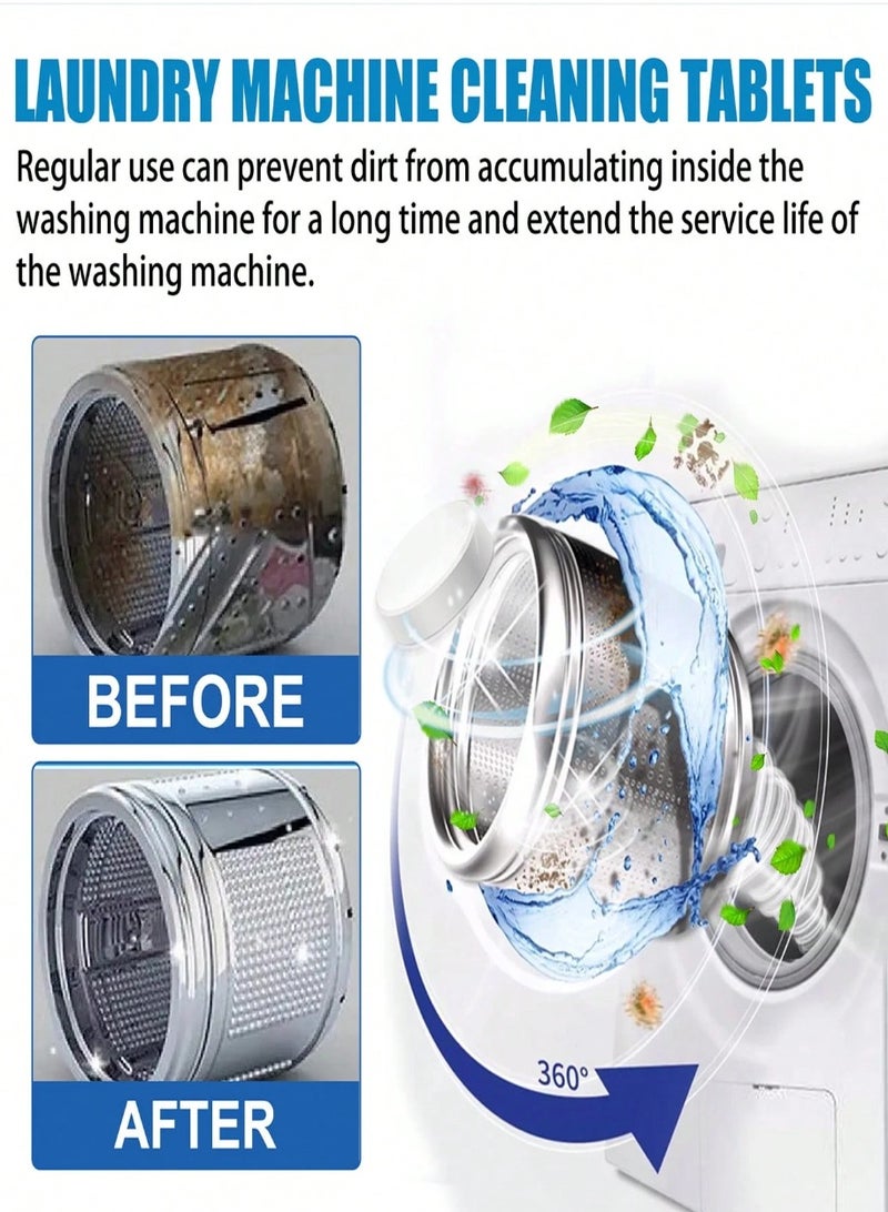 Generic Washing Machine Cleaner Effervescent Tablet Solid Washing Deep Cleaning Remover with Triple Decontamination for Bath Room Kitchen, 12-Pack  - Image 5