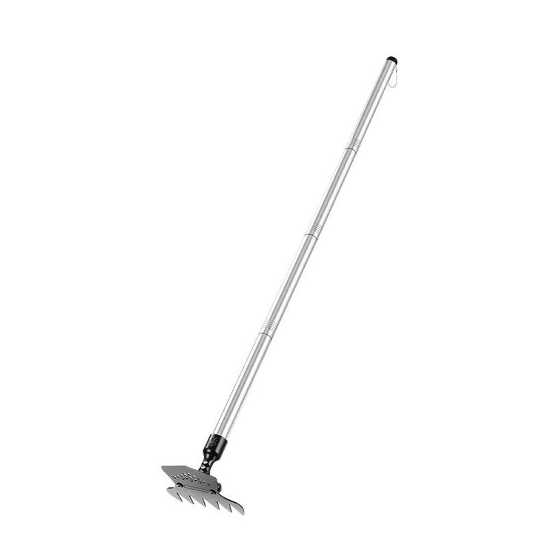 Cross-border all-steel double-sided hoe for weeding and shoveling, household tool with pointed rake, dual-purpose hoe, multi-functional hoe for gardening. - Image 2