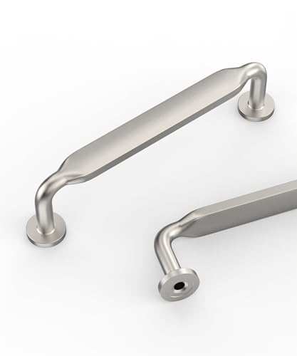 Coinkoly 10 Pack 33496mm Cabinet Handles Brushed Nickel Cabinet Pulls Kitchen Door Hardware Silver Cabinet Handles for Cupboard Bathroom Drawer - Image 1