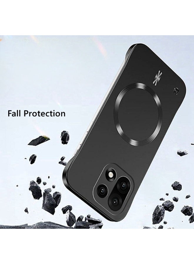 لحافظة Oneplus 15، حماية عدسة الكاميرا، فائقة النحافة، بدون حواف، تدعم الشحن اللاسلكي، غطاء Oneplus 15 5G مغناطيسي عالي الجودة ومقاوم للصدمات بلون موحد - Image 3