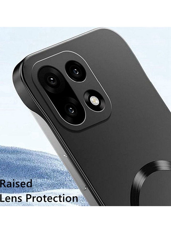 لحافظة Oneplus 15، حماية عدسة الكاميرا، فائقة النحافة، بدون حواف، تدعم الشحن اللاسلكي، غطاء Oneplus 15 5G مغناطيسي عالي الجودة ومقاوم للصدمات بلون موحد - Image 4