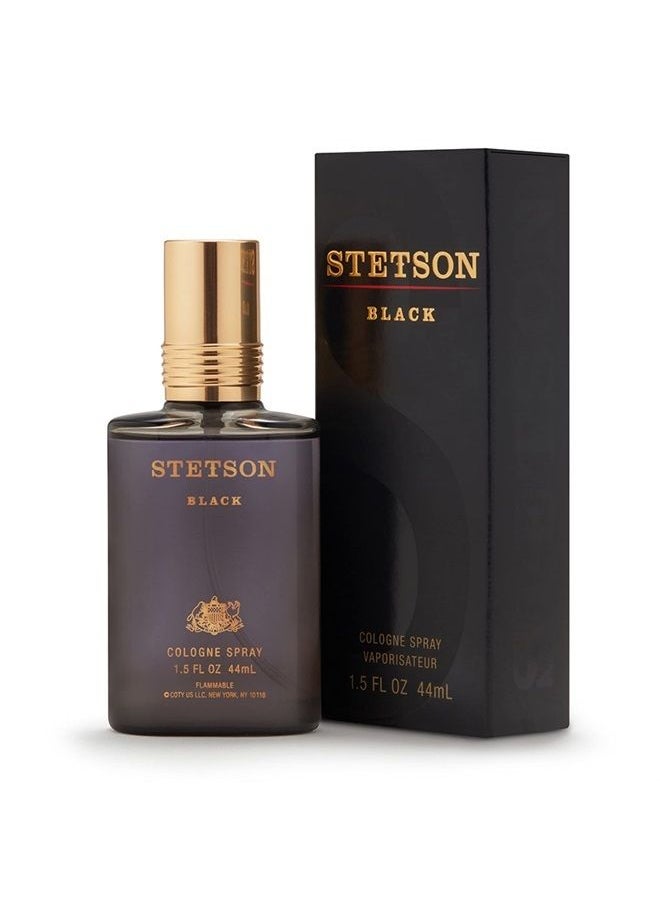 Stetson - STETSON Black Cologne Spray for Men, Legendary Men's Cologne, A Bold & Rugged Mens Fragrance, Great Classic Gift, 1.5 Fl Oz - Image 1