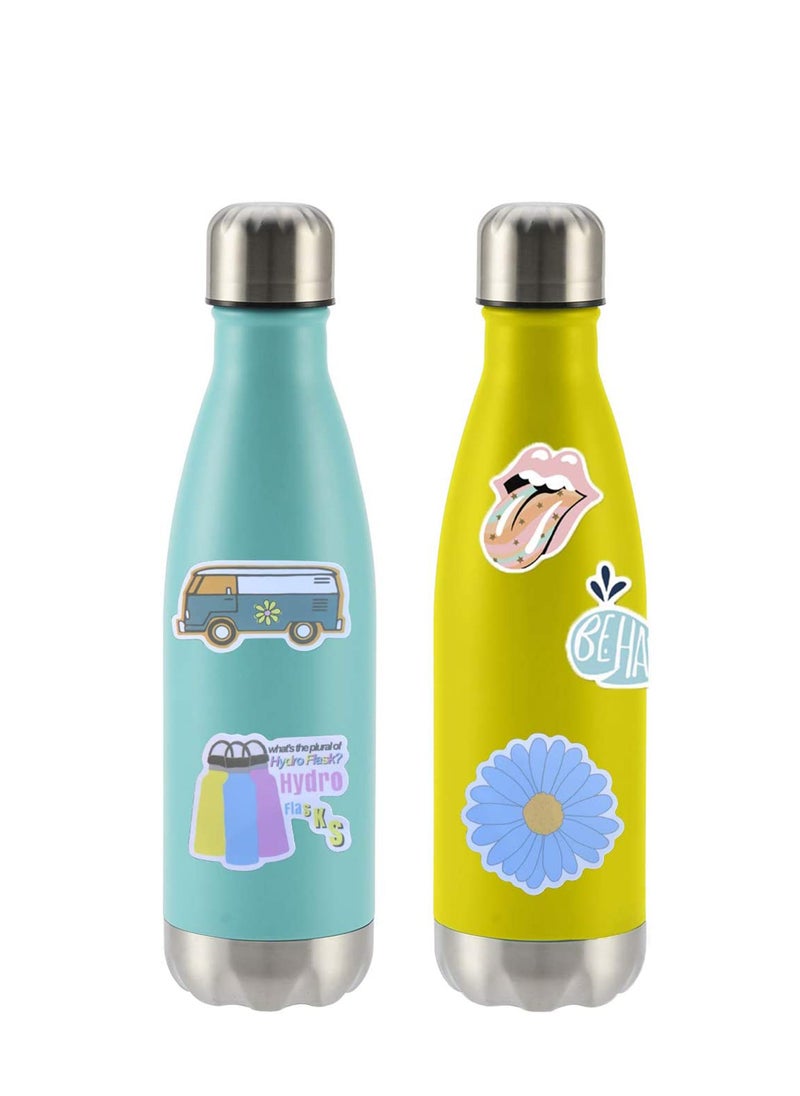 Stickers for Hydro Flask, 50 Pcs C ute Aesthetic Vinyl Stickers for Water Bottles, Trendy Waterproof Laptop Stickers,  Skateboard Stickers for Kids Women, Teen Girl Gifts, Girl Stuff  - Image 5
