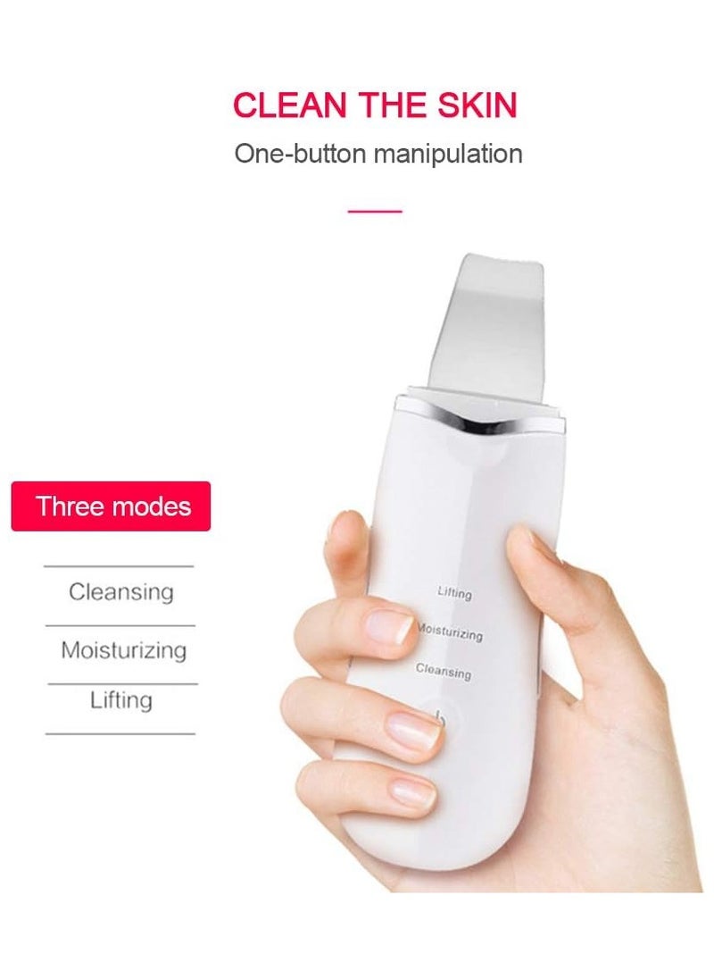 General Ultrasonic Electric Scooper Home Skin Cleanser Cleansing Pore Removal Dead Skin Wash Facial Beauty Instrument Introducer  - Image 3