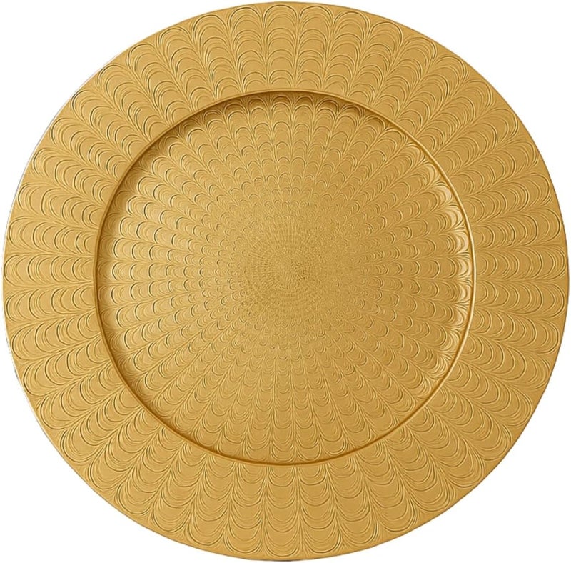 BS B&S Gold Charger Plate - Elegant Textured Design - Image 1