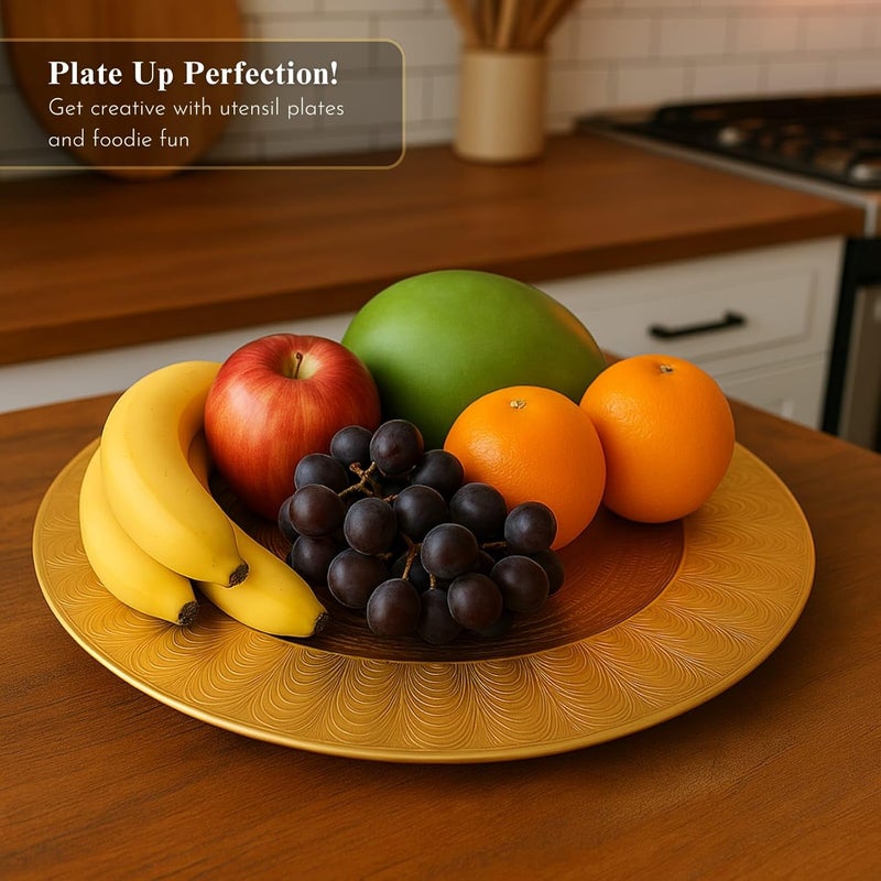 BS B&S Gold Charger Plate - Elegant Textured Design - Image 4
