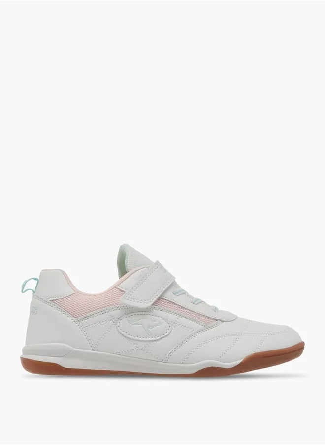 كانغاروس Women's Logo Detail Sports Shoes With Hook And Loop Closure