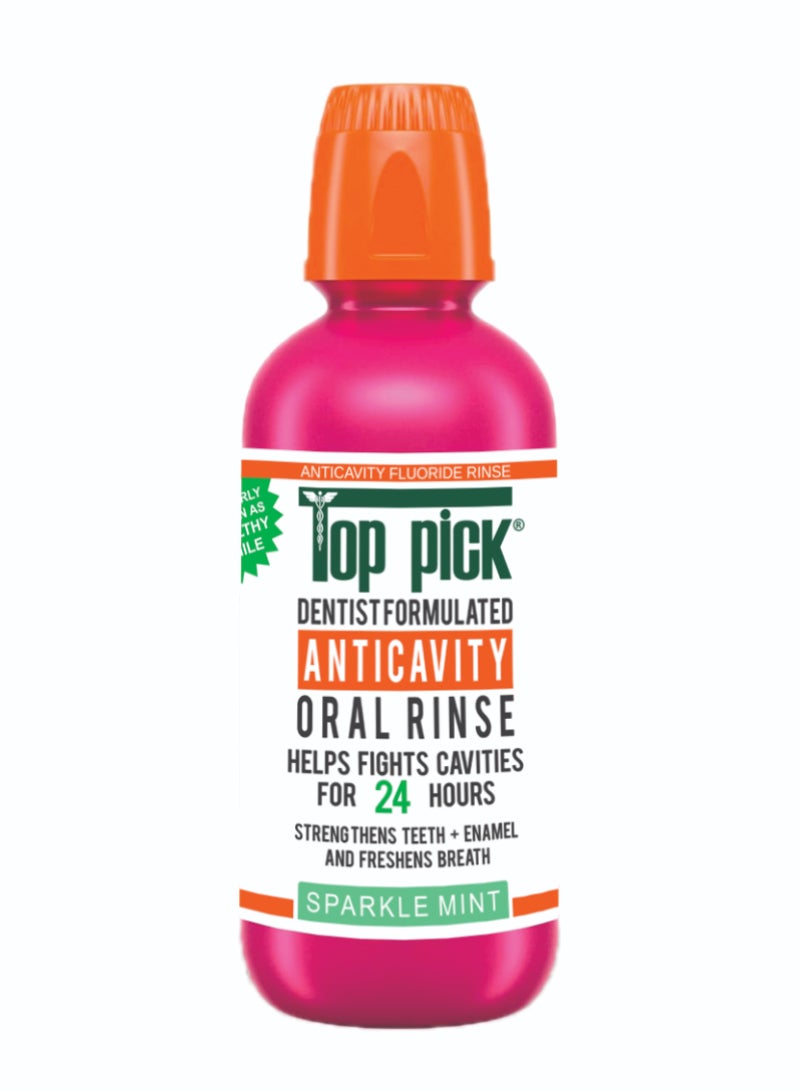 Top Pick Sparkle Mint Rinse for Cavity Protection – Dentist Developed for Daily Oral Health 
