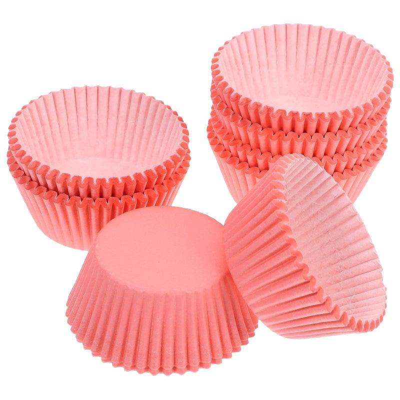 Pink Baking Cupcake Liners 300pcs Food Grade Non Stick Muffin Paper Cups for Birthday Party - Image 2