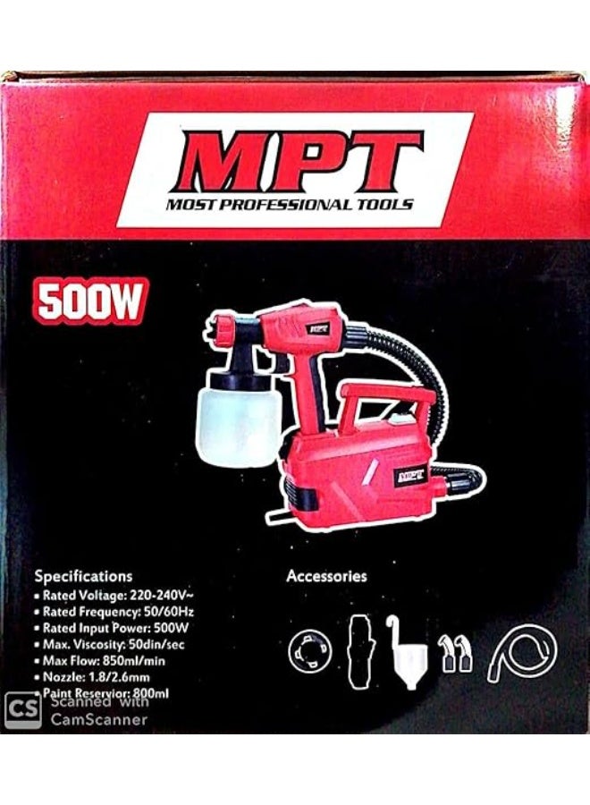 أم بي تي مسدس رش دوكو نظام دوكو رذاذ للرسم متعدد الألوان ام بي تي - 500 وات - MESG5005 - Image 2