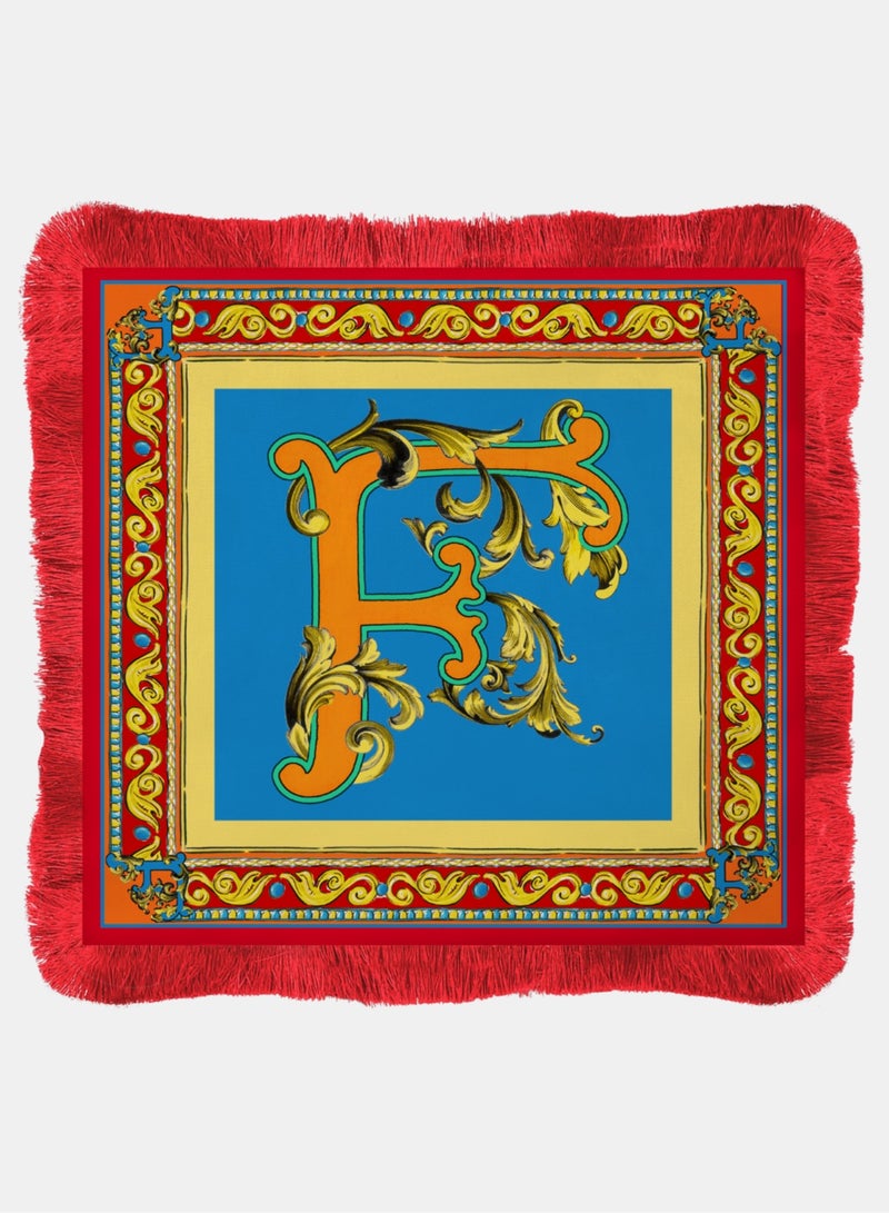 BACI MILANO - PLACEMAT 38X38 - ORTIGIA LETTER F - COTTON - Image 1