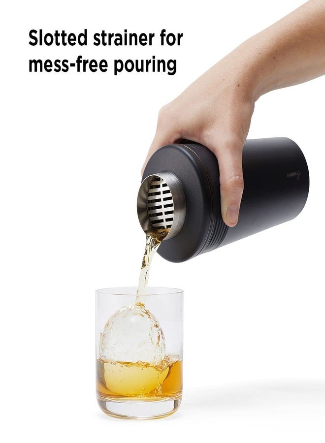 Rabbit Wine 18 oz Stainless Steel Cocktail Shaker, Multi-Use Stainless Steel Topper with 1.5 oz Jigger Cap and Strainer, Black - Image 5