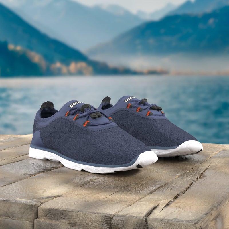 DOUSSPRT Men's Water Shoes Quick Drying Sports Aqua Shoes Blue Size 10.5 - Image 3