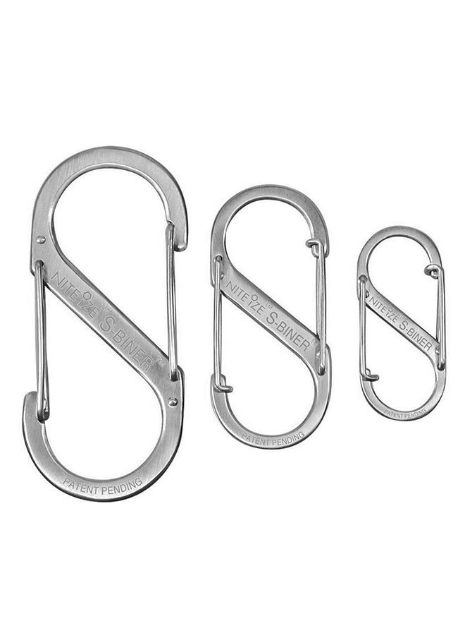 NiteIze S-Biner® DUAL CaraBiner ستانلس ستيل - 3 عبوات - ستانلس  - Image 1