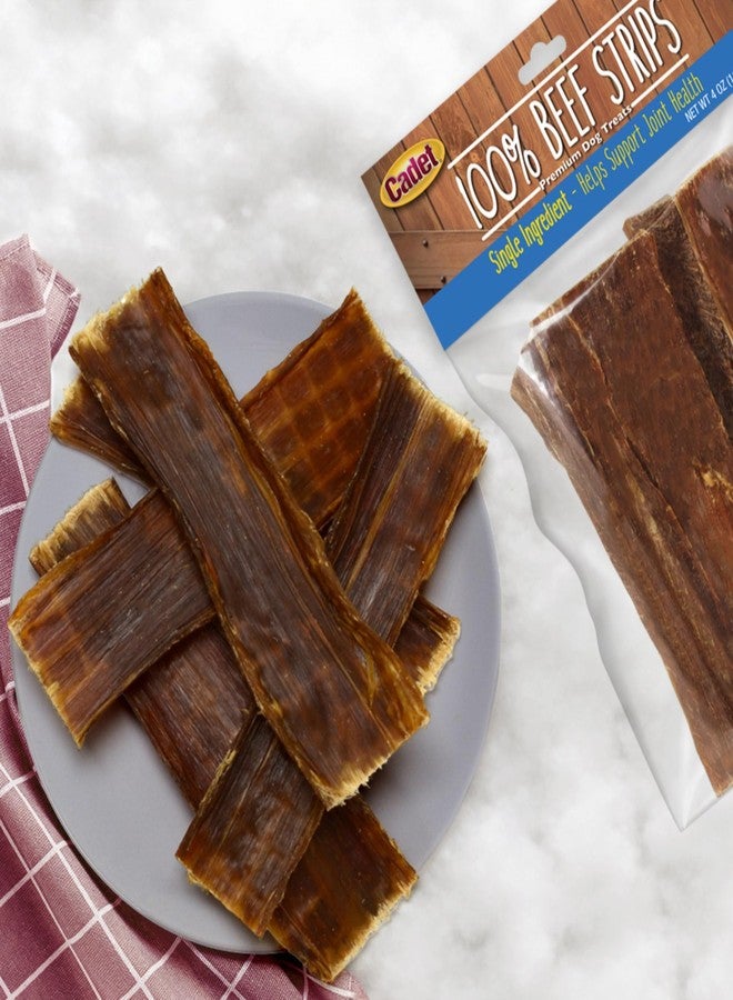 كاديت، قطع لحم بقري 100%، مكافآت طويلة الأمد للكلاب، مكون واحد من مريء البقر، بديل طبيعي غني بالبروتين للجلد الخام للكلاب الصغيرة والكبيرة، 1.4 أونصة - Image 4