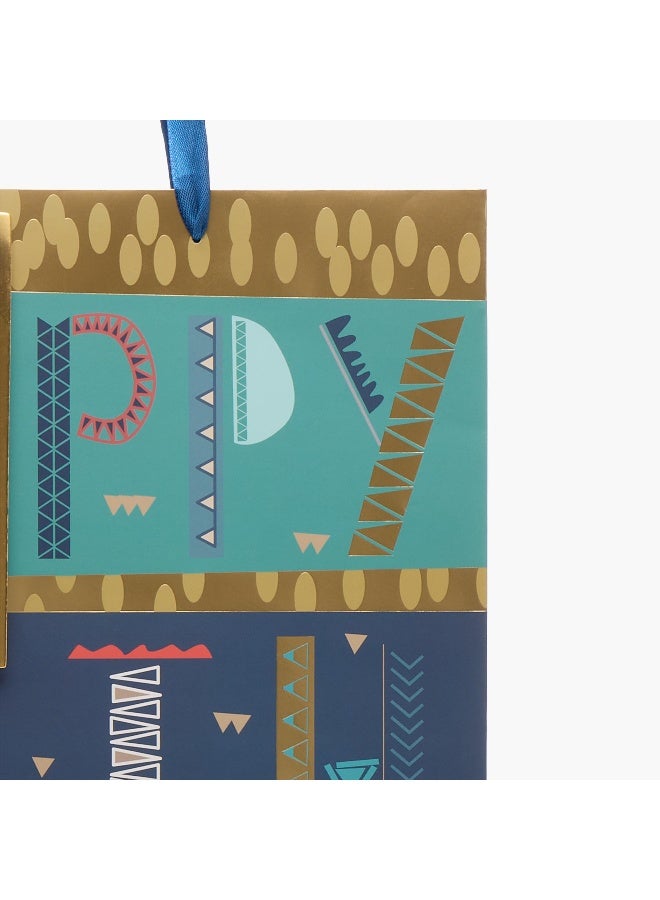 Findz Happy Birthday Print Paper Gift Bag - Extra Large - Image 3