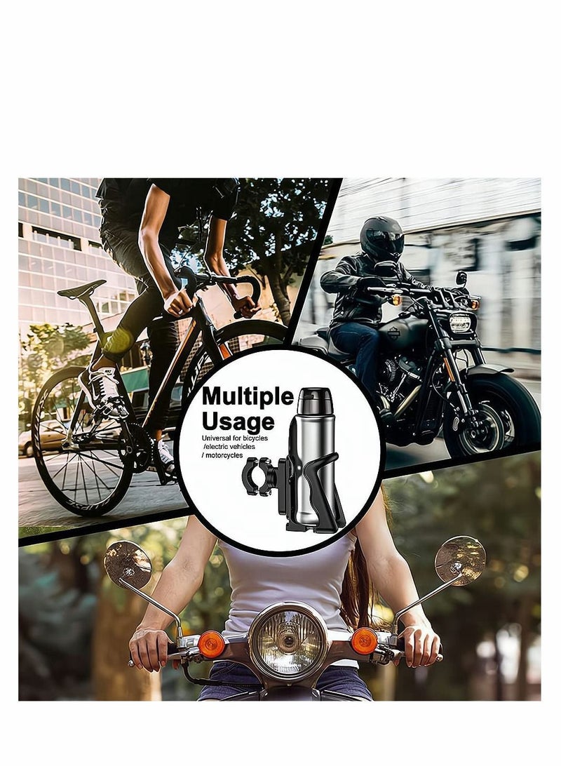 Y&D Small Bike Water Bottle Holder for 6-7.5 CM Diameter Bottle, Bicycle Cage Road Mountain Bikes, Adjustable Grip Buttons, Lightweight Strong Cup Outdoor Cycling, Black - Image 3