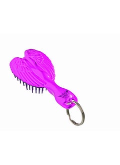 Tangle Angel Keyring Detangling Brush Fuchsia Grey Bristles  - Image 5