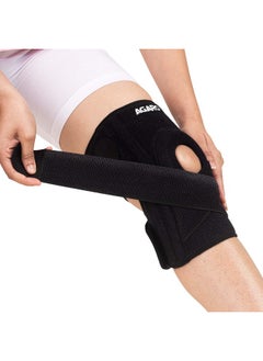 AGARO AGARO Knee Brace With Side Stabilizers & Patella Gel Pads, Adjustable Compression Knee Support Braces for Knee Pain, Arthritis, Joint Pain Relief, Injury Recovery  - Image 1