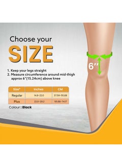 AGARO AGARO Knee Brace With Side Stabilizers & Patella Gel Pads, Adjustable Compression Knee Support Braces for Knee Pain, Arthritis, Joint Pain Relief, Injury Recovery  - Image 5