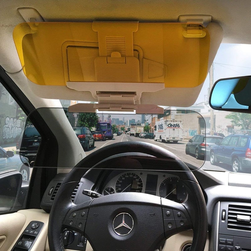 COZY CORNER Car Sun Visor Extender, HD Day and Night Anti-Glare Shield, Tinted Lens, Extendable Windshield Blocker - Image 3