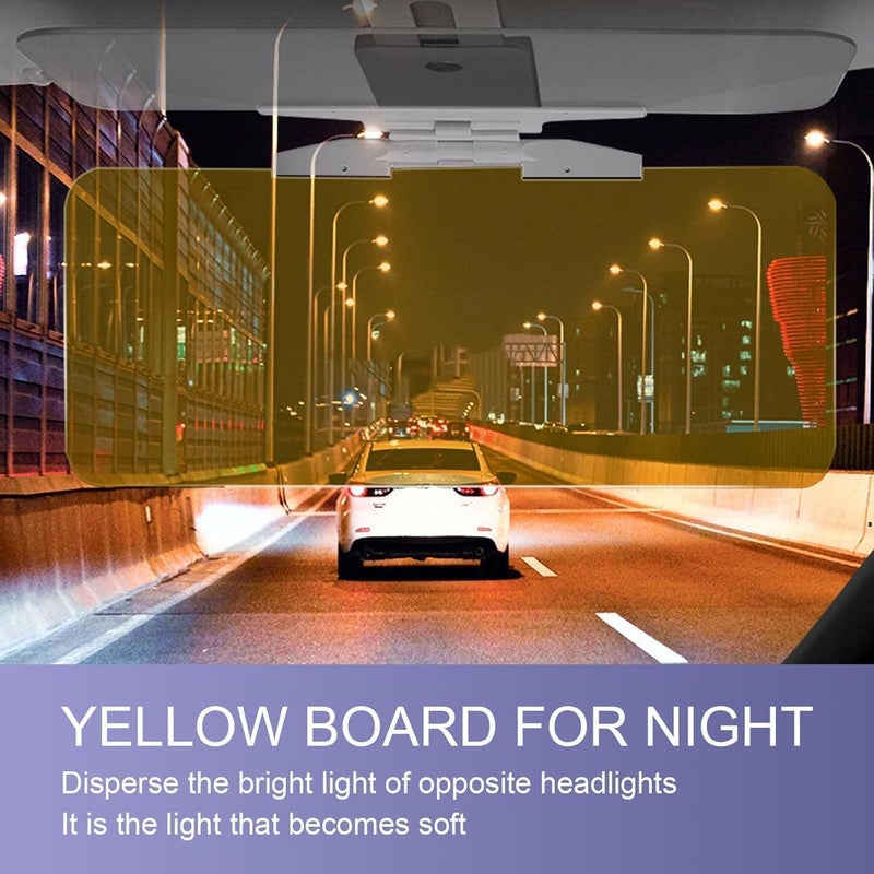 COZY CORNER Car Sun Visor Extender, HD Day and Night Anti-Glare Shield, Tinted Lens, Extendable Windshield Blocker - Image 4