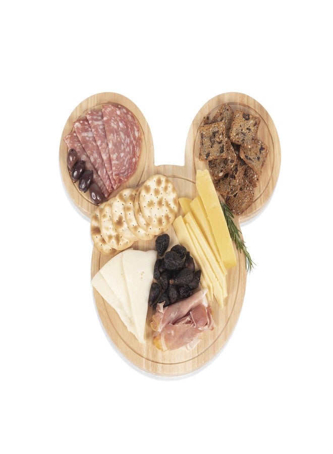 PICNIC TIME Disney Mickey Mouse Head Cheese & Charcuterie Board Set, Parawood Cutting Board with Hidden Drawer & 3 Cheese Knives, Fun Disney Gift, Party Platter, Picnic Set & Kitchen Serving Tray - Image 4