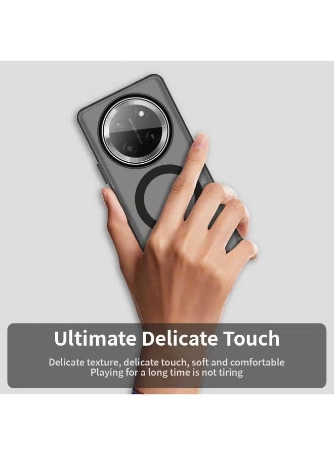 Compatible with Honor X9c 5G Case Cover,Supports Wireless Charging,Shockproof Magnetic Phone Case,Black - Image 4