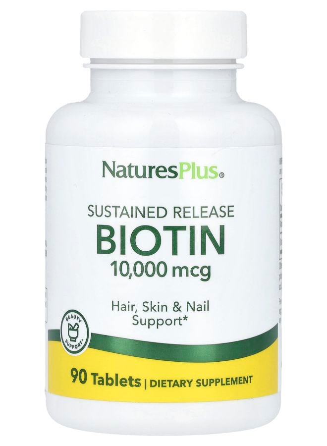 Sustained Release Biotin 10000 mcg 90 Tablets
