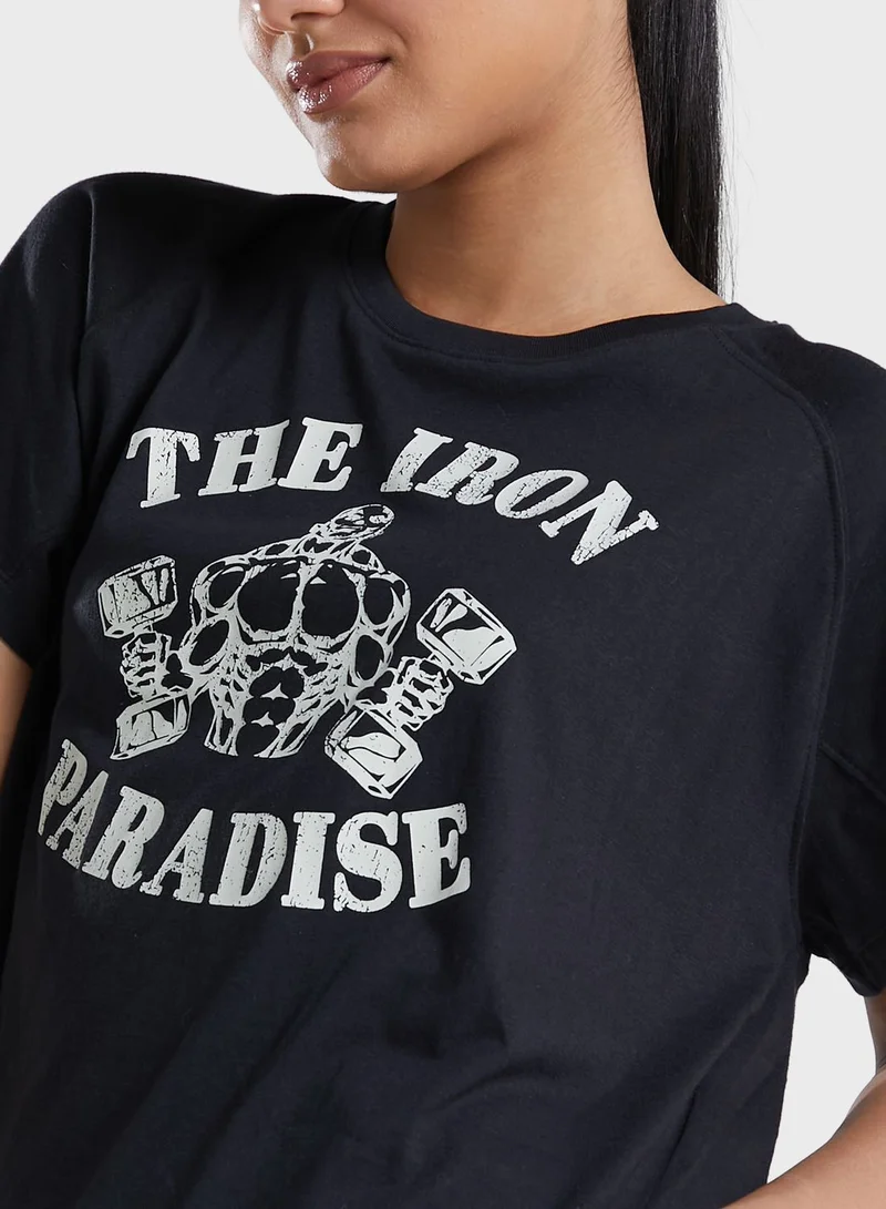 UNDER ARMOUR Project Rock Vintage Iron T-Shirt