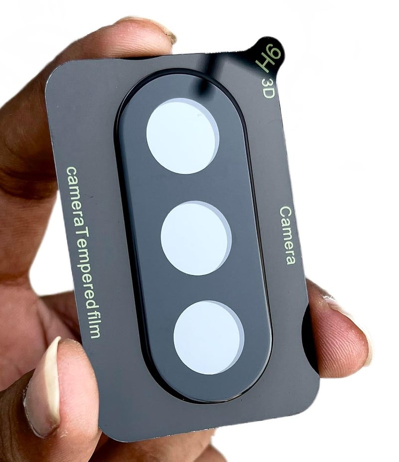 WonRia Back Camera Lens Protector for Oppo K12x 5G Camera Glass Protector Guard [3D Premium] - Black - Image 3