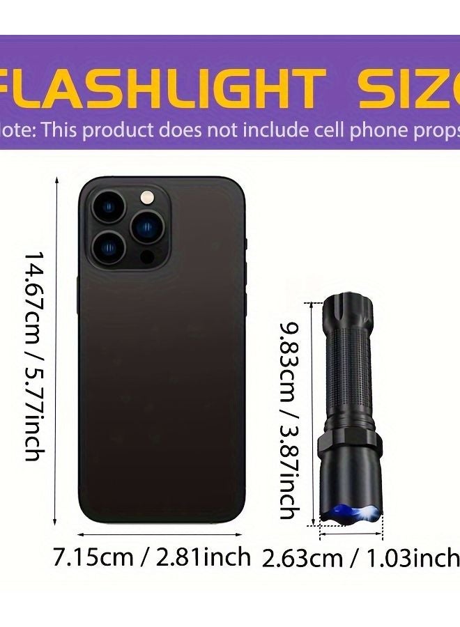 USB Rechargeable Mini UV Flashlight 395nm For Pet Urine Stains Resin Curing - Image 4