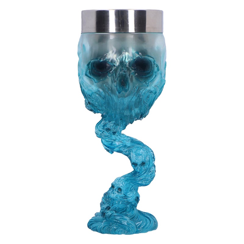 Nemesis Now Soul Spirit Goblet 193cm Removable Stainless Steel Insert Expertly Designed Cast in Clear Resin  Goblet Drinking Glasses  Water Blue